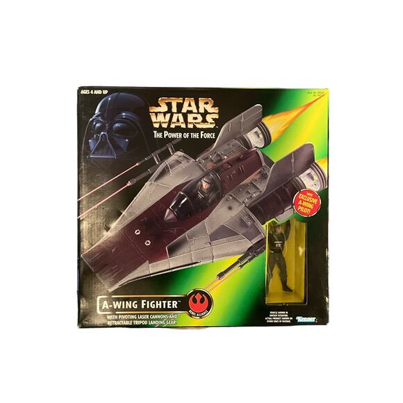 Star Wars POTF A-WING FIGHTER 1997 collectible comic memorabilia - Picture 1 of 3